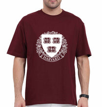 Load image into Gallery viewer, Harvard Oversized T-Shirt for Men-Maroon-Ektarfa.online
