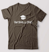 Load image into Gallery viewer, IIM Shillong T-Shirt for Men-Olive Green-Ektarfa.online
