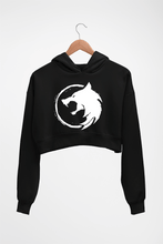 Load image into Gallery viewer, The Witcher Crop HOODIE FOR WOMEN-Black-Ektarfa.online
