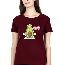 Load image into Gallery viewer, Avocado Relax T-Shirt for Women-Maroon-Ektarfa.online
