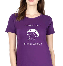 Load image into Gallery viewer, Mushroom T-Shirt for Women-Purple-Ektarfa.online
