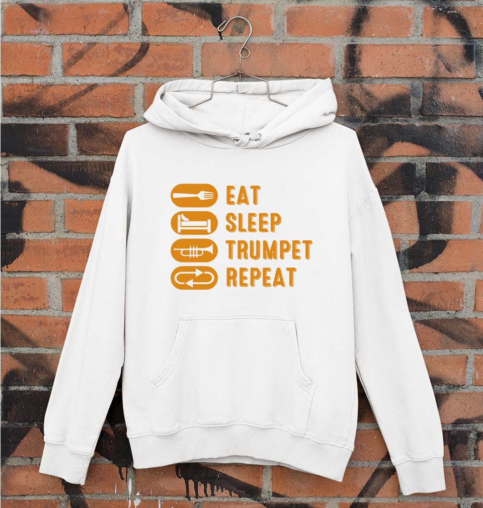 Trumpet Unisex Hoodie for Men/Women-White-Ektarfa.online