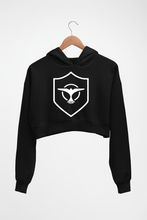 Load image into Gallery viewer, Tiesto Crop HOODIE FOR WOMEN-Black-Ektarfa.online
