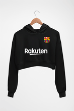 Load image into Gallery viewer, Barcelona Crop HOODIE FOR WOMEN-Black-Ektarfa.online
