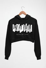 Load image into Gallery viewer, Piano Crop HOODIE FOR WOMEN-Black-Ektarfa.online
