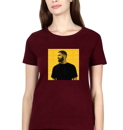Drake T-Shirt for Women-Maroon-Ektarfa.online