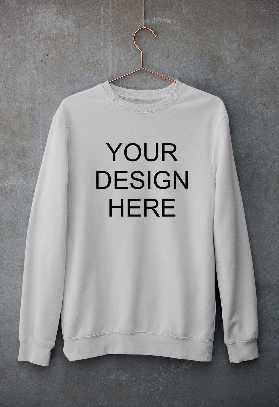Customized-Custom-Personalized Unisex Sweatshirt for Men/Women-Grey Melange-Ektarfa.online