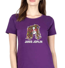 Load image into Gallery viewer, Janis Joplin T-Shirt for Women-Purple-Ektarfa.online
