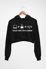Load image into Gallery viewer, COder Crop HOODIE FOR WOMEN-Black-Ektarfa.online
