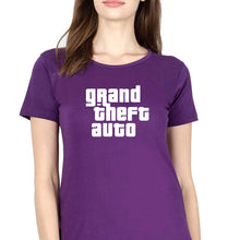 Load image into Gallery viewer, Grand Theft Auto (GTA) T-Shirt for Women-Purple-Ektarfa.online
