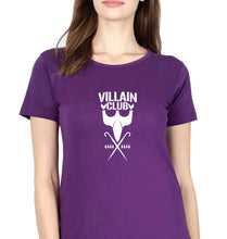 Load image into Gallery viewer, Villain Club T-Shirt for Women-Purple-Ektarfa.online
