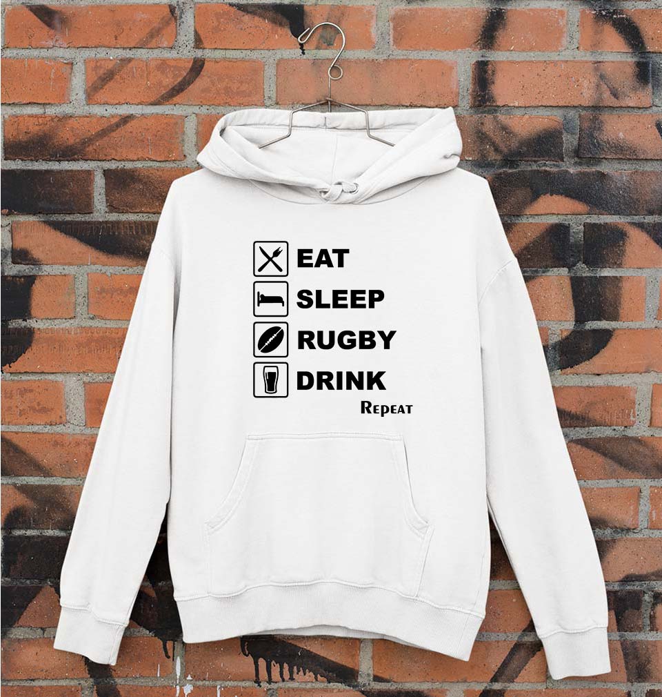 Rugby Unisex Hoodie for Men/Women-White-Ektarfa.online