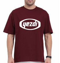 Load image into Gallery viewer, Yezdi Oversized T-Shirt for Men-Maroon-Ektarfa.online
