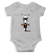 Load image into Gallery viewer, Royal Enfield - Bullet With Number Kids Romper Kids Romper For Baby Boy/Girl-0-5 Months(18 Inches)-Grey-Ektarfa.online
