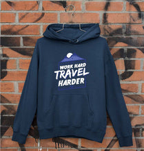 Load image into Gallery viewer, Travel Harder Unisex Hoodie for Men/Women-Navy Blue-Ektarfa.online

