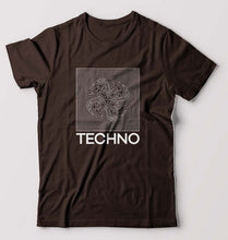 Load image into Gallery viewer, Techno T-Shirt for Men-Coffee Brown-Ektarfa.online
