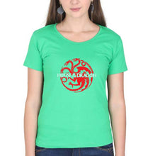 Load image into Gallery viewer, House of the Dragon T-Shirt for Women-flag green-Ektarfa.online
