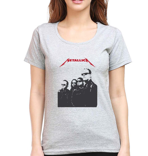 Metallica T-Shirt for Women-Grey Melange-Ektarfa.online