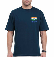 Load image into Gallery viewer, India Oversized T-Shirt for Men-Petrol Blue-Ektarfa.online
