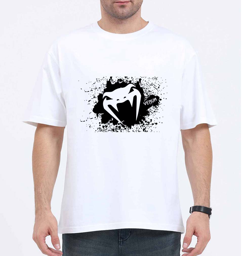 UFC Venum Oversized T-Shirt for Men-White-Ektarfa.online