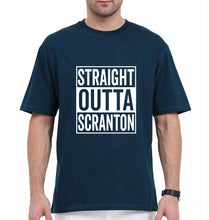 Load image into Gallery viewer, Straight Outta Scranton Oversized T-Shirt for Men-Petrol Blue-Ektarfa.online
