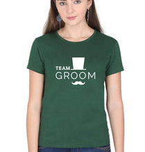 Load image into Gallery viewer, Team Groom T-Shirt for Women-Dark Green-Ektarfa.online
