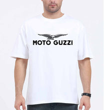 Load image into Gallery viewer, Moto Guzzi Oversized T-Shirt for Men-White-Ektarfa.online
