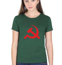 Load image into Gallery viewer, Communist party T-Shirt for Women-Dark Green-Ektarfa.online
