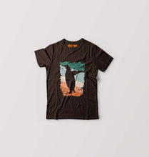 Load image into Gallery viewer, Penguin Kids T-Shirt for Boy/Girl-Coffee Brown-Ektarfa.online
