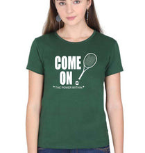 Load image into Gallery viewer, Tennis T-Shirt for Women-Dark Green-Ektarfa.online
