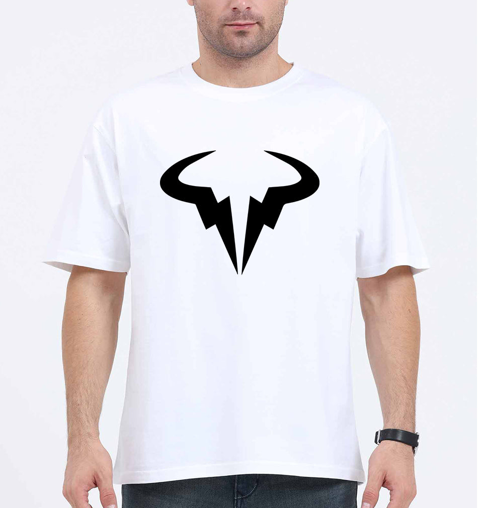 Rafael Nadal (RAFA) Oversized T-Shirt for Men-White-Ektarfa.online
