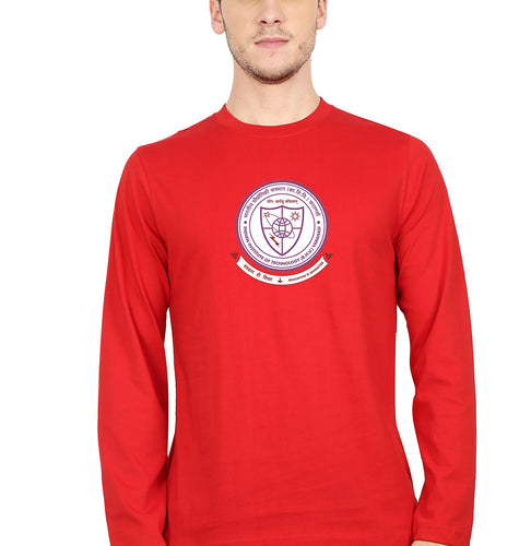 IIT (BHU) Varanasi Full Sleeves T-Shirt for Men-Red-Ektarfa.online