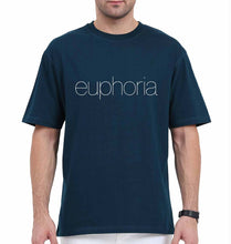 Load image into Gallery viewer, Euphoria Oversized T-Shirt for Men-Petrol Blue-Ektarfa.online
