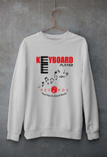 Load image into Gallery viewer, Piano Keyboard Unisex Sweatshirt for Men/Women-Grey Melange-Ektarfa.online
