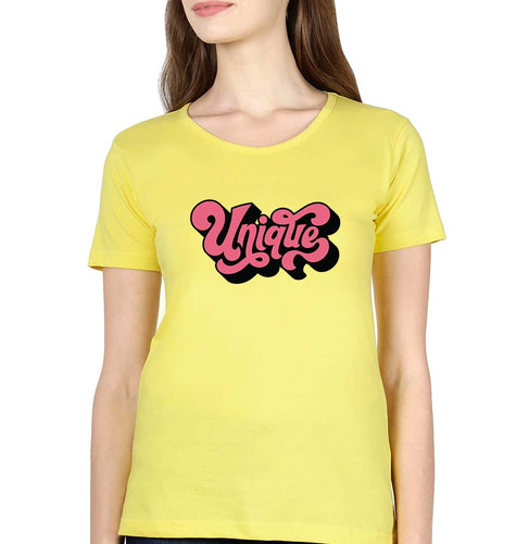 Unique T-Shirt for Women-Yellow-Ektarfa.online