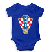 Load image into Gallery viewer, Croatia Football Kids Romper For Baby Boy/Girl-Royal Blue-Ektarfa.online
