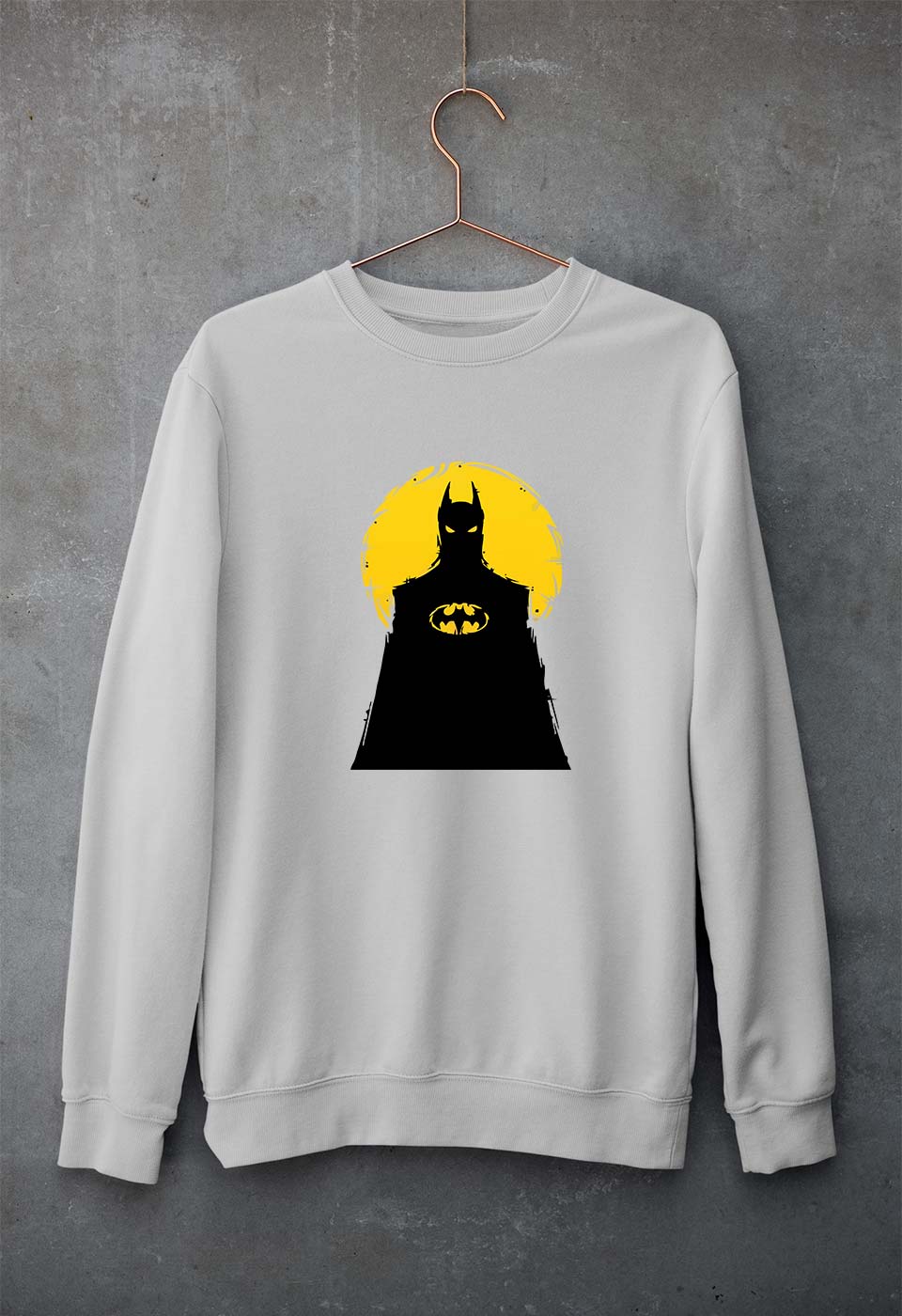 Batman Superhero Unisex Sweatshirt for Men/Women-Grey Melange-Ektarfa.online