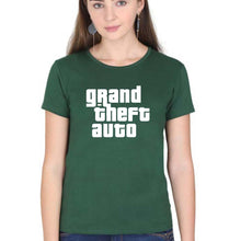 Load image into Gallery viewer, Grand Theft Auto (GTA) T-Shirt for Women-Dark Green-Ektarfa.online
