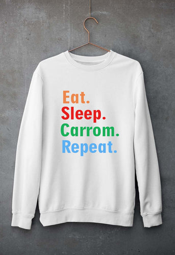 Carrom Unisex Sweatshirt for Men/Women-White-Ektarfa.online