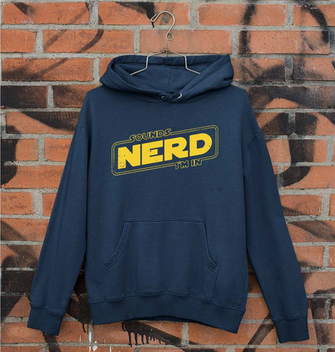 Nerd Unisex Hoodie for Men/Women-Navy Blue-Ektarfa.online