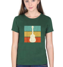 Load image into Gallery viewer, Guitar T-Shirt for Women-Dark Green-Ektarfa.online
