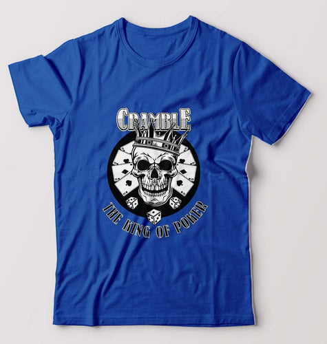 Poker T-Shirt for Men-Royal Blue-Ektarfa.online