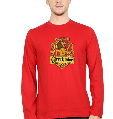 Harry Potter Gryffindor Full Sleeves T-Shirt for Men-red-Ektarfa.online