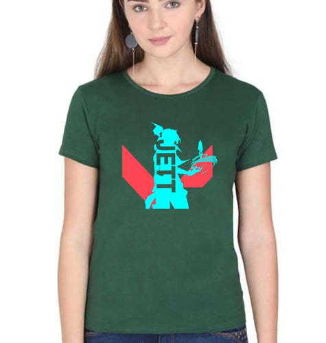 Valorant T-Shirt for Women-Dark Green-Ektarfa.online