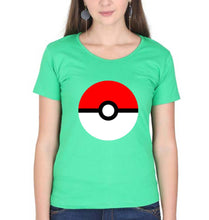 Load image into Gallery viewer, Pokémon T-Shirt for Women-flag green-Ektarfa.online
