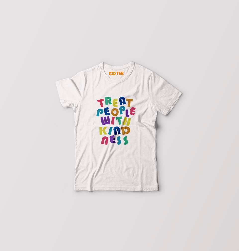 treat people.with kindness harry styles Kids T-Shirt for Boy/Girl-White-Ektarfa.online