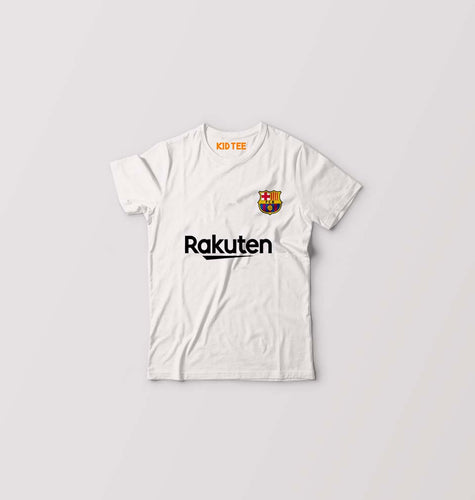 Barcelona Kids T-Shirt for Boy/Girl-White-Ektarfa.online