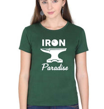 Load image into Gallery viewer, Iron Paradise T-Shirt for Women-Dark Green-Ektarfa.online

