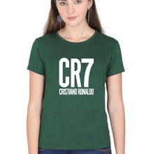 Load image into Gallery viewer, Cristiano Ronaldo CR7 T-Shirt for Women-Dark Green-Ektarfa.online
