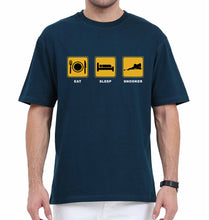 Load image into Gallery viewer, Snooker Oversized T-Shirt for Men-Petrol Blue-Ektarfa.online
